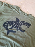 Erratic Shark Tee (Military Green)